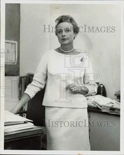 1964 Press Photo French author Genevieve Antoine Dariaux - lra58249 picture