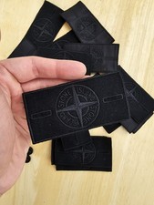 Authentic Stone Island Black Patch Badge + 2x Black Buttons picture