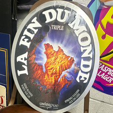 Unibroue La Fin Du Monde Triple Beer Sign Breweriana Collectible picture