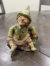 Tom Clark Gnome- Patrick- 1980’s Rare Vtg Cain Studio Legs Hanging No Coin picture