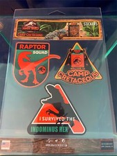Universal Studios Jurassic World Park Camp Cretaceous Stickers New Indominus Rex picture