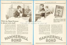 1919 Hammermill Paper Company Ad Erie PA Office Secretary Mailroom Clerk Boy picture