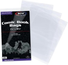 Case of 1000 BCW Silver Age Comic Book Poly Bags - 7 1/8 X 10 1/2 picture
