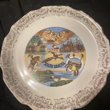 Scenic South Dakota Souvenir Plate Vintage  picture