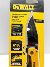 NEW DeWALT Premium Folding Pocket Knife, Alum Handle, Wire Stripper,  DWHT10313 picture