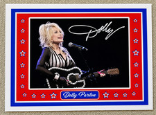 DOLLY PARTON TRADING ACEO CARD COUNTRY MUSIC MEMORABILIA FACSIMILE AUTOGRAPH picture