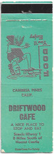 Vintage Matchbook Cover Driftwood Cafe Cambria Pines Calif. picture