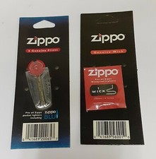 Genuine Zippo Brand Flints (6) and Wick Combo, USA seller and shipping picture