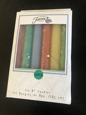 VTG Genuine Fiesta Copco 8” Candles Licensed Fiestaware SIX Pastel Candles NOS picture