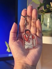 NBA Jalen Brunson New York Knicks White Acrylic Keychain Basketball picture