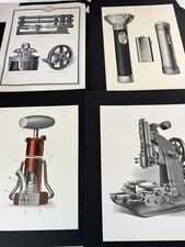 Vintage Technical Illustration Print Figure Lot picture