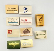 Vintage Advertising Matchbox Lot 10 NOS Restaurants Hotels Hollywood Palladium picture