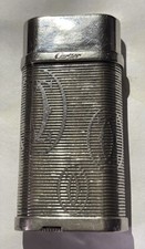 Cartier Genuine Vintage Silver Tone Lighter Swiss Made Serial N° 316887 picture