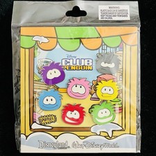 REAL Club Penguin Puffle Head Booster Starter Pack Set Game Disney Pin AUTHENTIC picture