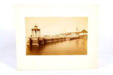 1890s Friedrichshafen Germany Pier Albumen Photo 8x10 CDV Photograph picture