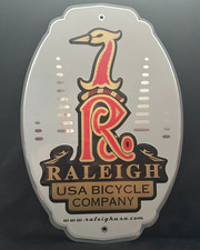 Raleigh USA Bicycle Company Dealer Advertising Sign 13.25  x 9.25  Vintage picture