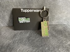 Tupperware No Time To Waist NTTW Keychain & Pin Set New picture