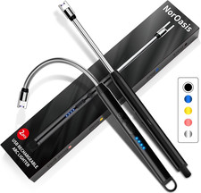 2-Pack Rechargeable Electric Candle Lighters, Flameless Windproof Long Lighter w picture
