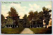 Antique Alabama Postcard MONTGOMERY St. Margarets Hospital 1910 picture