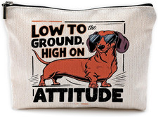 Dachshund Makeup Bag, Dachshund Gifts for Women Dachshund Lovers, Wiener Dog Gif picture