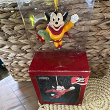 Carlton Cards Mighty Mouse Christmas Crusader Hanging Ornament #116 1999 picture