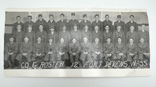 VTG 1952 Military Photo Fort DEVENS MA CO G ROSTER Korean War Militia History picture
