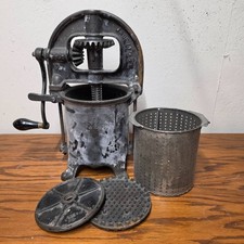 Antique Enterprise No. 25 4 Qt Cast Iron Sausage Stuffer Fruit Lard Press picture