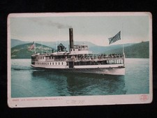 Steamer SAGAMORE on LAKE GEORGE NY Vintage Steamship Ship Postcard picture