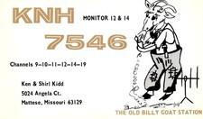 Mattese Missouri KNH-7546 QSL Radio Postcard picture