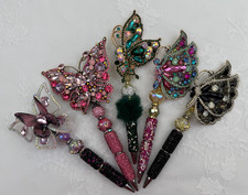 Hand made beaded pens Bling pens Butterfly Gifts, basket filler, Collect picture