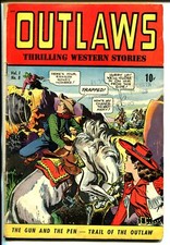 Outlaws #8 1949-DS Pub-Graham Ingles art-Phantom of The Range-VG picture