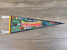 Vintage 1970s CHATTANOOGA TENNESSEE USA Travel Souvenir 26.5 x 9 Pennant Flag picture
