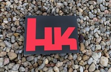 HK H&K Heckler Koch Black Metal Sign Gun Dealer Firearms Store 9x12 50097 picture
