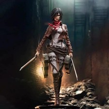 30cm Attack on Titan Mikasa Anime PVC Figure Statue Model Collector Gift picture
