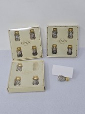 Lot of 12 Lenox Silverplate Williamsburg Pineapple Place Card Holders picture
