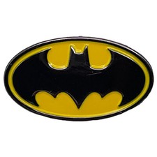Embossed Enamel Lapel Pin Badge - DC Comics Batman Logo Icon Symbol Sign NEW picture