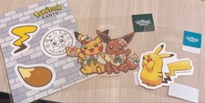 Ships tomorrow Pokepark Kanto sticker set Pikachu, Eevee - 3 items picture