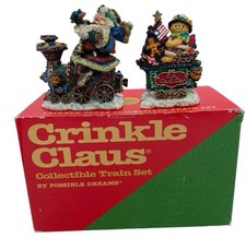 Crinkle Claus Train Set Locomotive + Coal Car Ltd.Edt #6218 New In Box picture