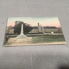 1910 Monument to Wm. Gregg Founder of Graniteville S.C. pub. Williams Book Store picture