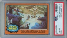 1977 Topps Star Wars #330 - Filming Luke and Threepio™ - PSA 8 - LOW POP picture