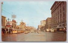 Vintage Winnipeg, Manitoba, Canada Postcard Portage Ave Looking East c.1960s picture