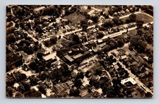 RPPC Aerial View of Unknown City Factory Real Photo Postcard picture