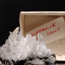 ​Old Stock Colemanite Crystal Cluster - Boron, CA - Ex. Dr. B. Stinchcomb Coll. picture