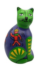 Vtg Cat Coin Bank 10
