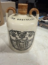 The Greybeard Stoneware Ceramic Distillery Advertising Bottle Jug w/ Handle picture