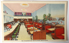 VTG 1942 WASHINGTON DC Postcard THE WASHINGTON MAYFLOWER RESTAURANT Mint picture