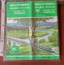 Vintage 1964 Southern Railway System Railroad Advertising Times Table Booklet picture