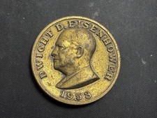 1966 Dwight D. Eisenhower Kayson Presidential Brass Plated 1