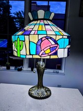 Taco Bell Tiffany Style Handmade Stained Glass Lamp picture
