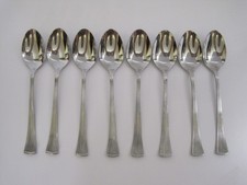 Barclay Geneve VAN CORTLAND Lot of 8 Stainless Teaspoons picture